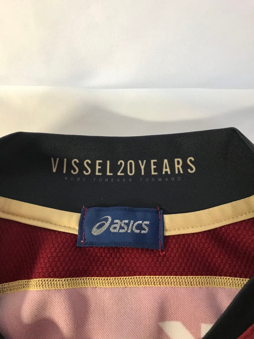 正規品 asics ヴィッセル神戸「9」石津大介 半袖 Lサイン入りユニフォーム