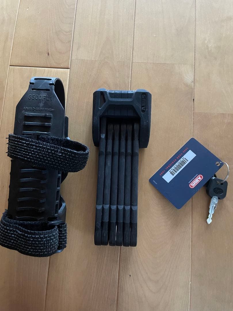 ABUS BORDO 6500 ブラック折りたたみロック