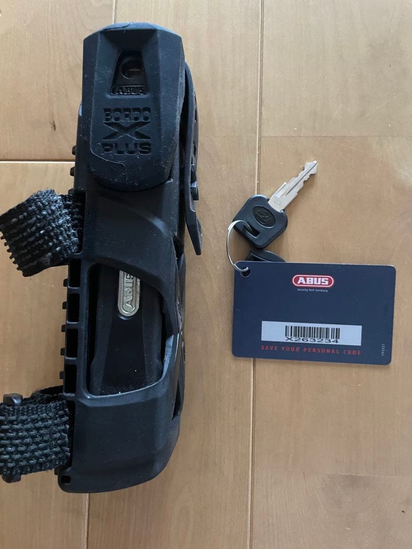 ABUS BORDO 6500 ブラック折りたたみロック