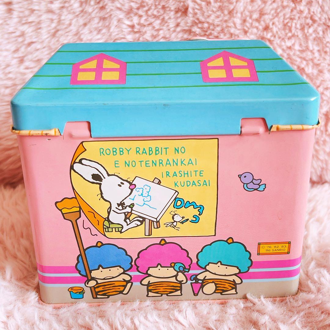 希少レア　サンリオキャラクター　缶ケース　1986年製　昭和レトロ　キティ
