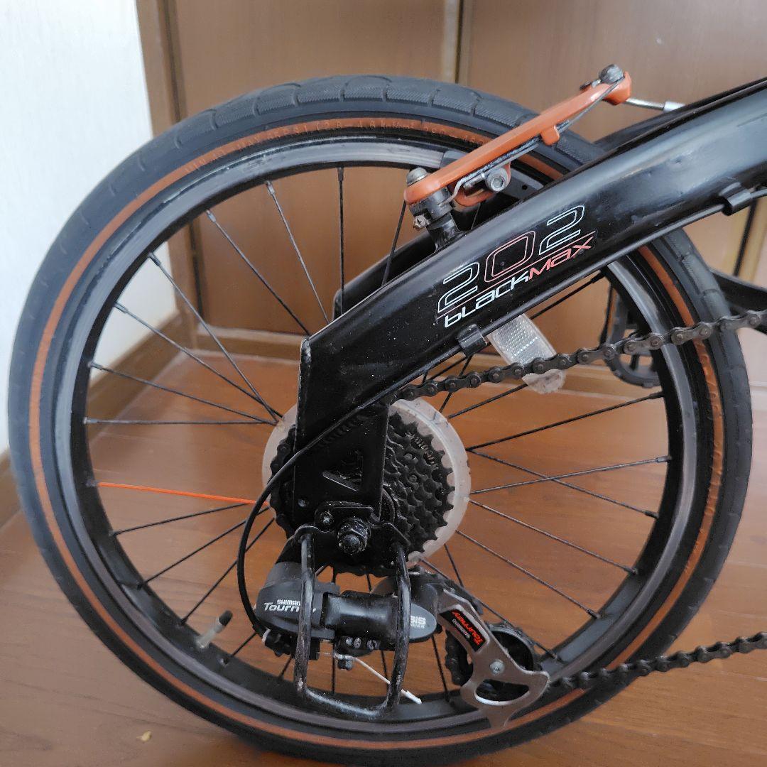 【手渡し限定】ドッペルギャンガー　202BLACKMAX 折りたたみ自転車
