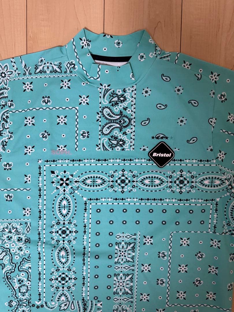 メンズウェア 23SS FCRB WHOLE PATTERN S/S MOCKNECK