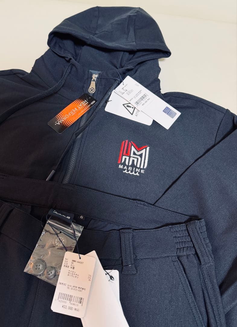 muta MARINE裏起毛ジップパーカー.パンツ セットアップ(Ｌ)