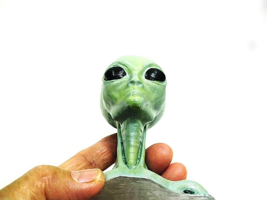 UFOジオラマシリーズ　未知との遭遇デビルタワー　マザーシップ　エイリアンヘッド