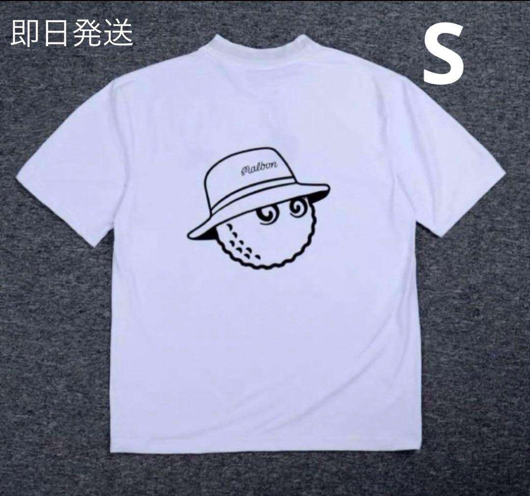 レディース　白　 S マルボンゴルフ MALBON GOLF 　モックネック