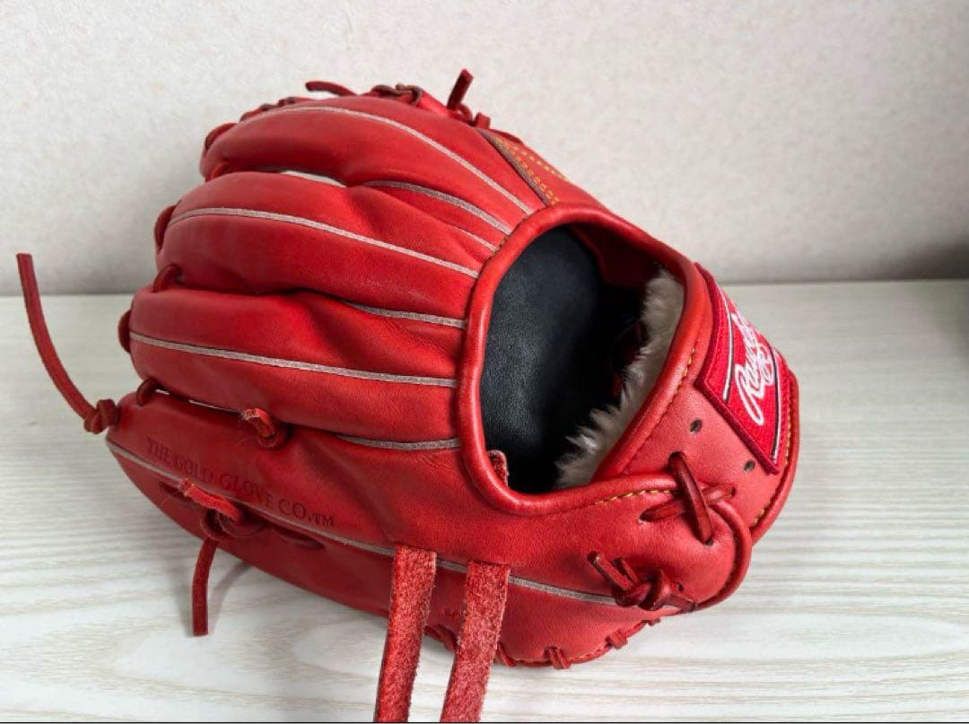 セール価格　Rawlings 硬式グローブ 大人内野手用 赤