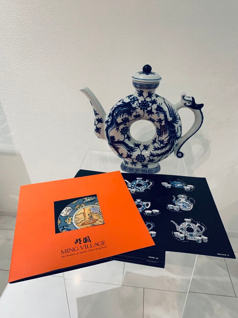 MING VILLAGE 染め付け　ティーポット