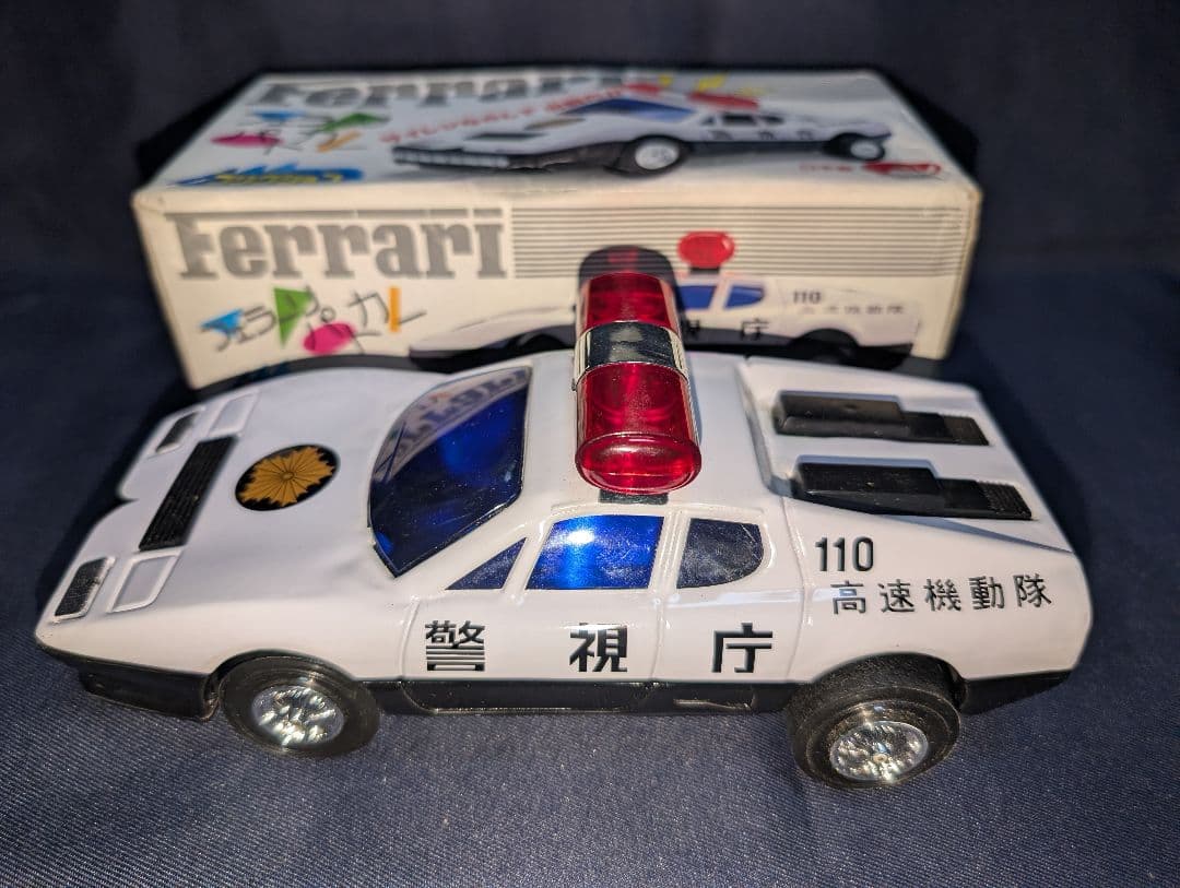 丸彰製ブリキFerrari 警察車両フリクションモデル日本製
