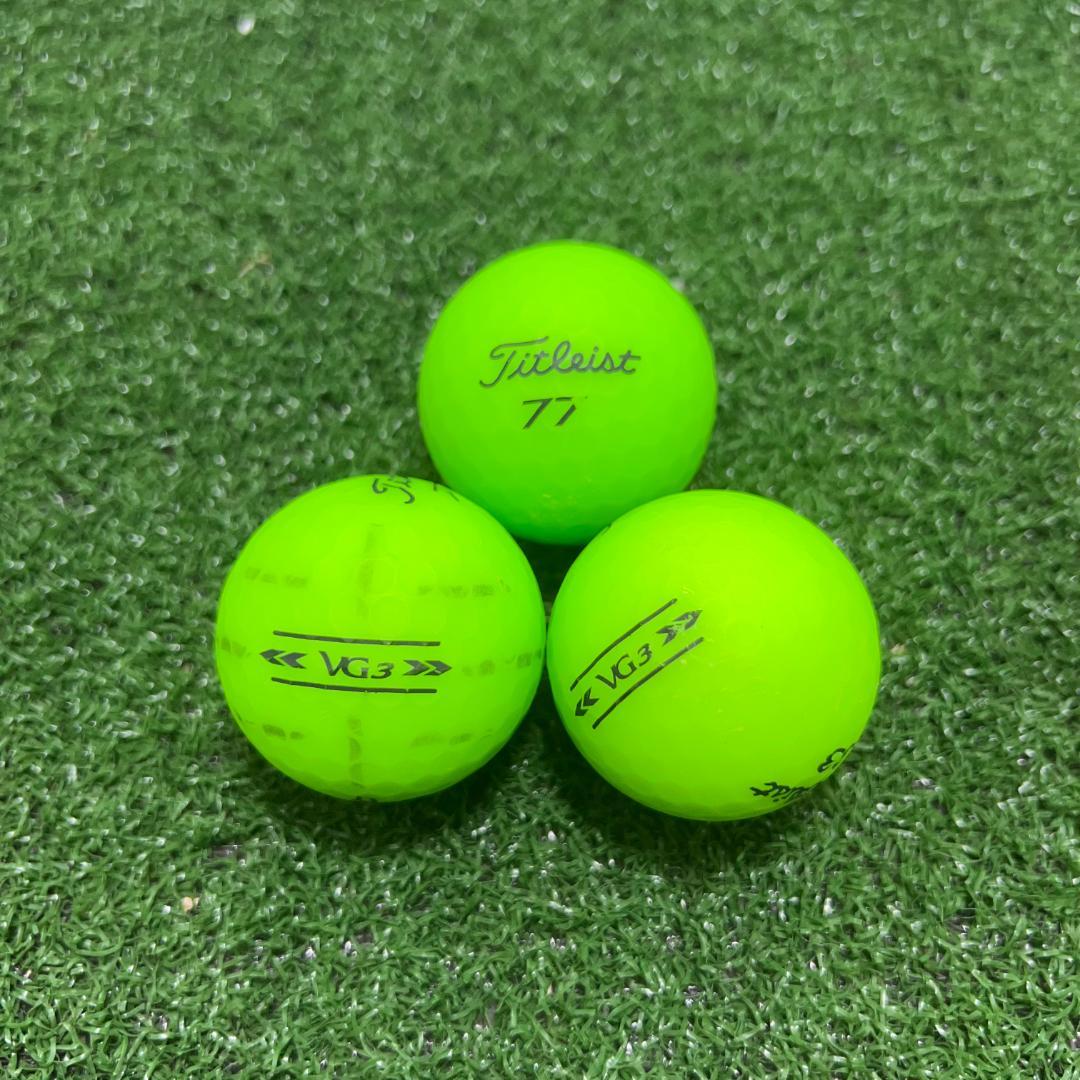 【A46】Titleist VG3 緑マット 年式混合 ロストボール 24球