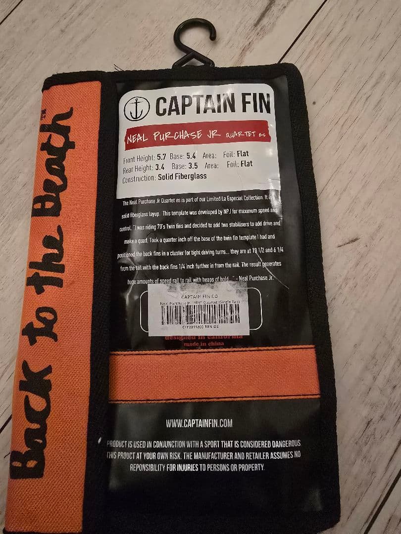 サーフィン・ボディボード CAPTAIN FIN NEAL PURCHASE JR 5.7 Quadset