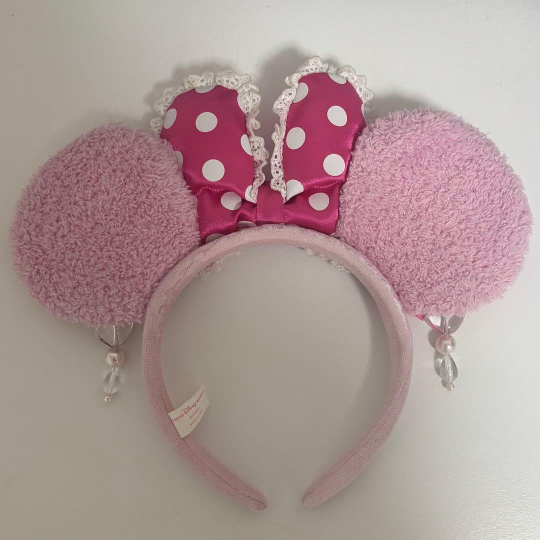 ディズニー ミニー カチューシャ イヤリング ピンク