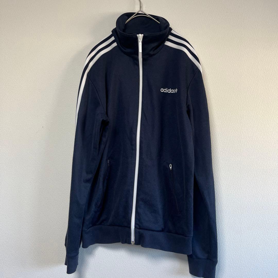 【adidas アディダス】オリジナルス トラックジャケット　ジャージ　ネイビー