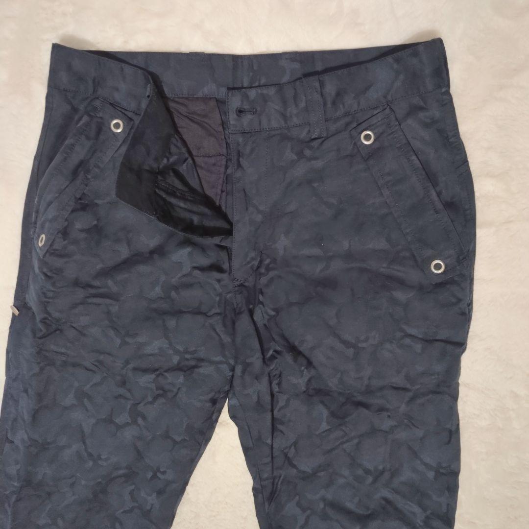 BEAMS GOLF カモフラジャカードパンツ 44 ネイビー