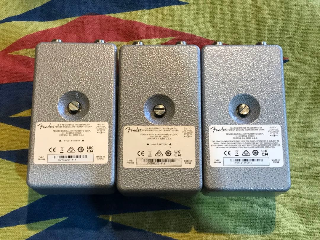Fender エフェクター 3個セット