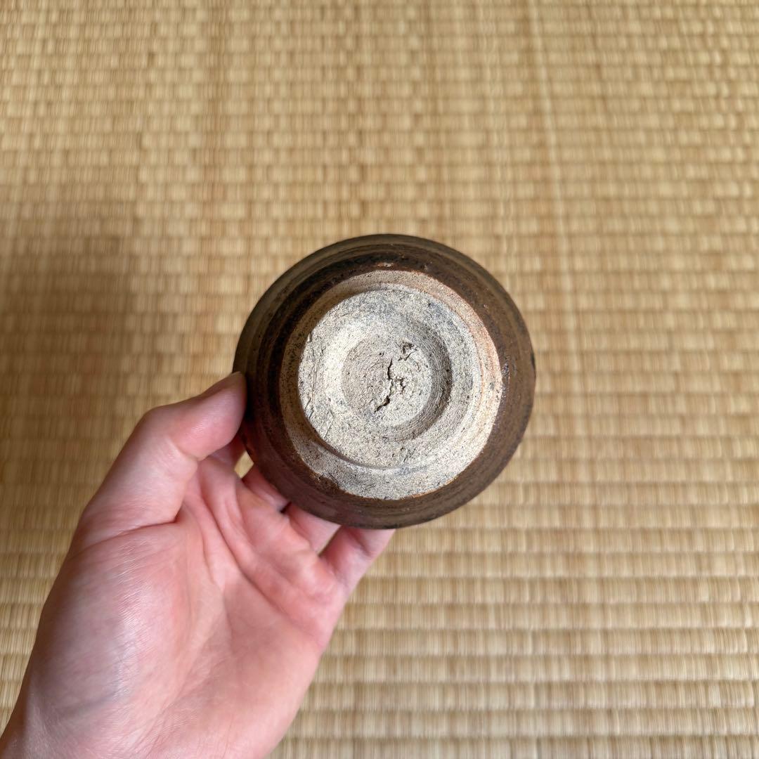 古瀬戸 鉄釉 盃 ぐい呑み 江戸時代 美濃 古美濃 古常滑 酒器 古美術 骨董