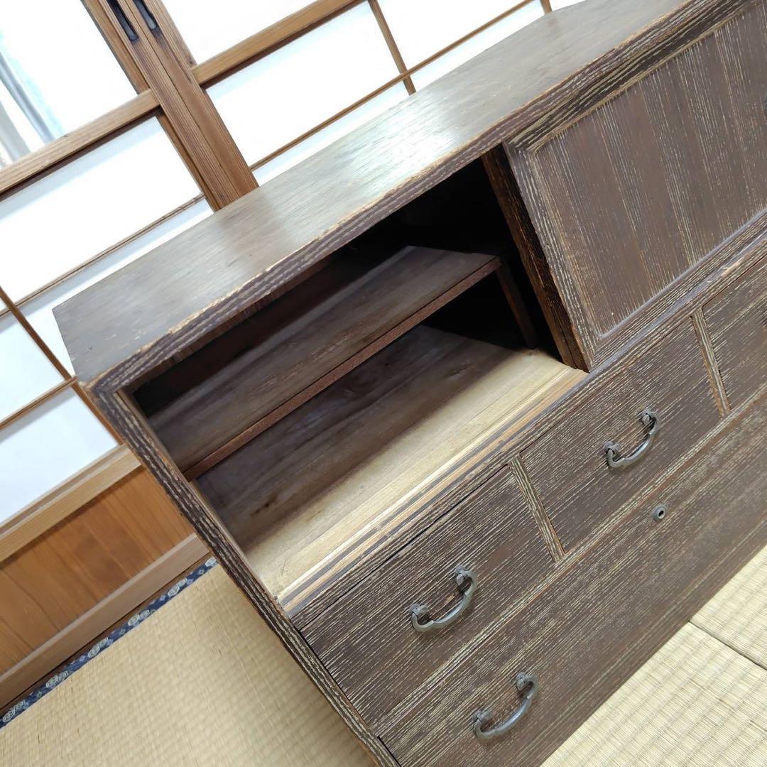 レア アンティーク 高級桐箪笥 昭和 タンス チェスト きり 家具 和風 お洒落