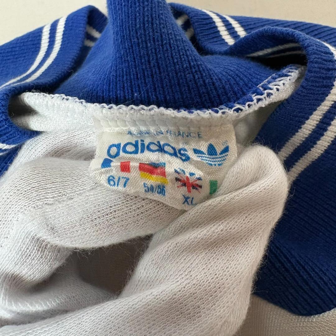 80s フランス製 adidas アディダス ゲームシャツ ロンT UK:XL