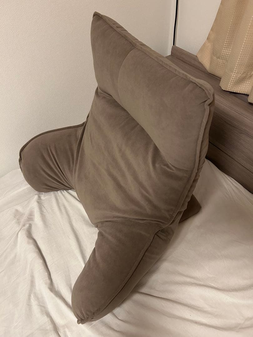 [ドウシシャ] 肘付きクッション いつでも背もたれ ベッド上 フロアクッション