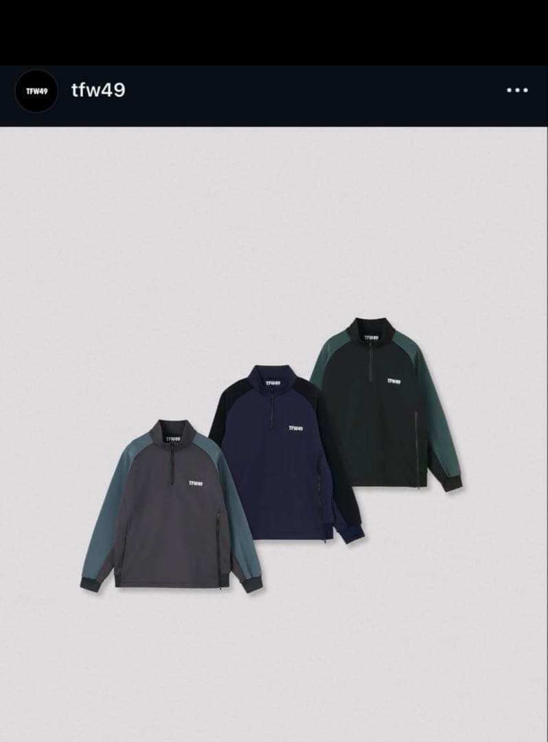 新品【定価3.9万】TFW49 / COMBINATION HALF ZIP