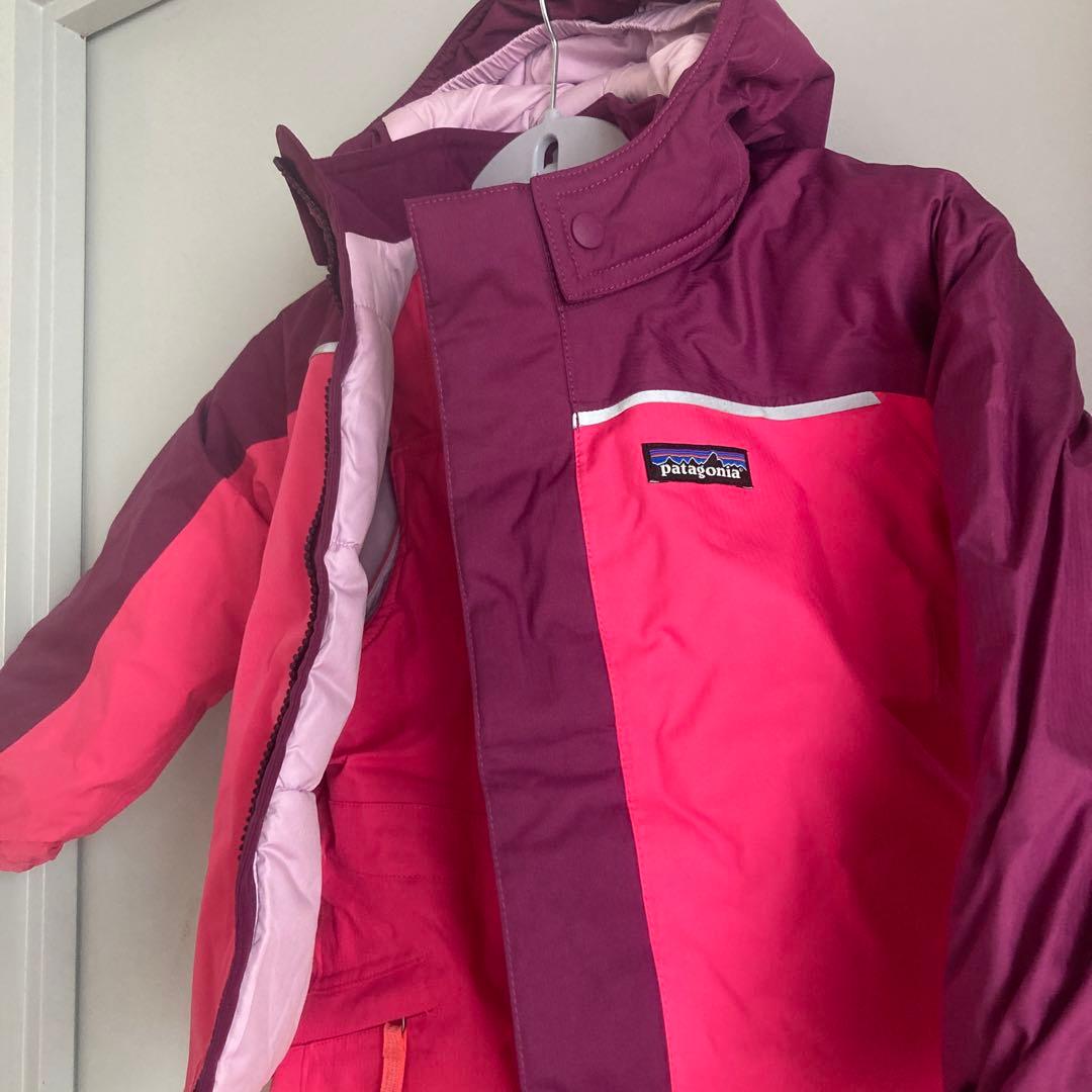 patagonia スキーウェア 子ども用 上下、手袋セット