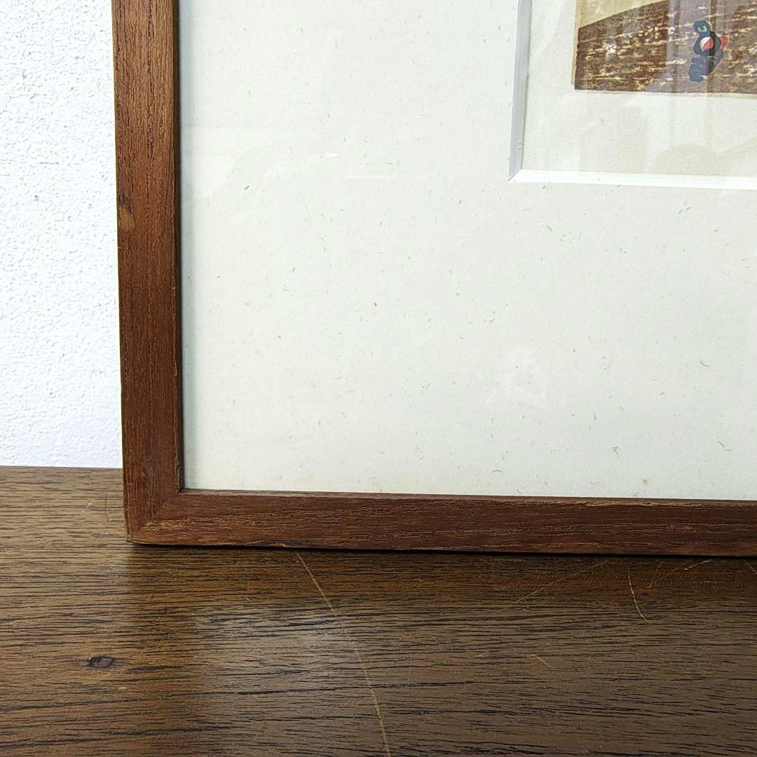 黒木郁朝【たねまき】木版画　チークフレーム　25/90