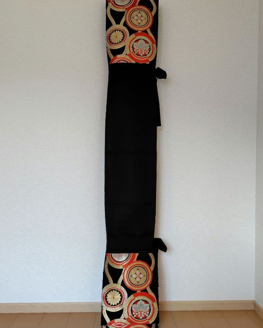 お琴カバー【紋】着物帯 ゆたん油単ハンドメイド 和楽器 正絹 袋帯 生田流山田流