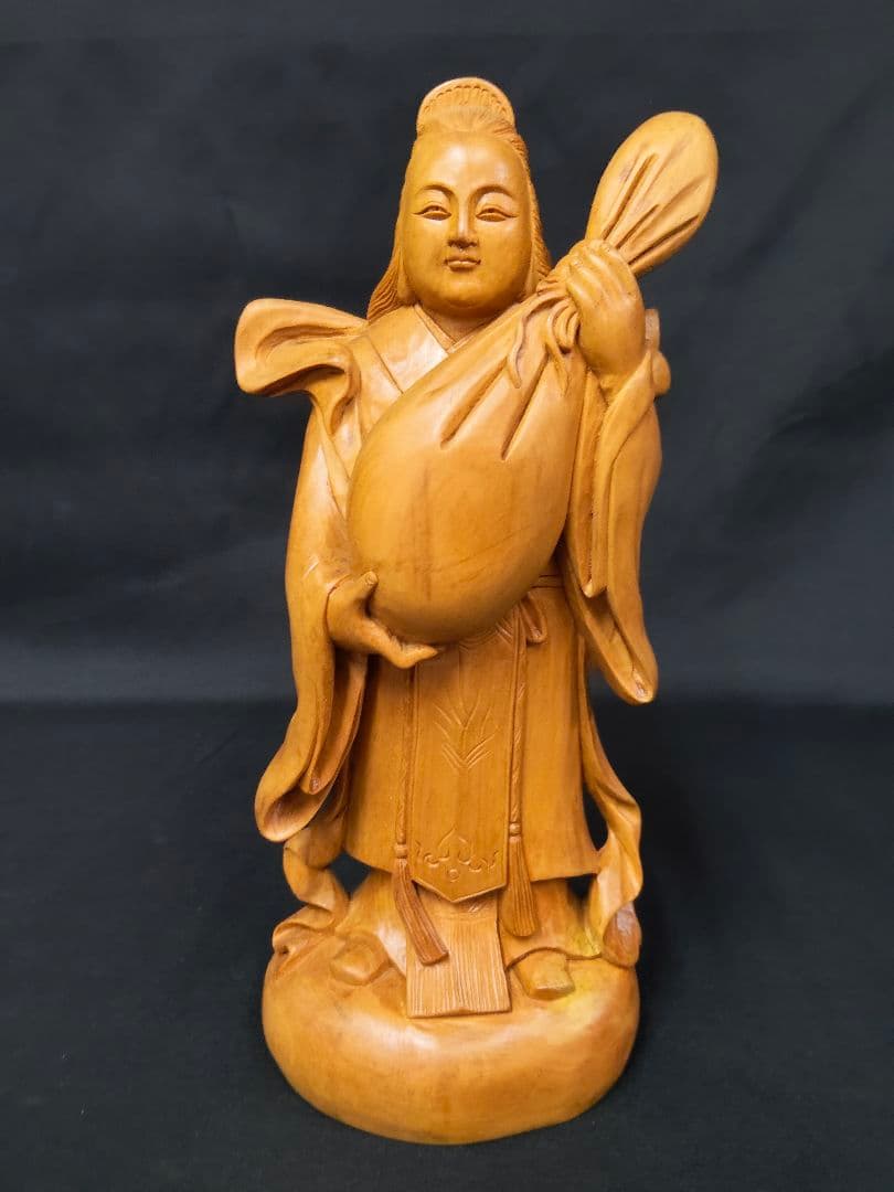 ​七福神 木彫り 置物 全7体揃い 恵比寿 大黒天 弁財天