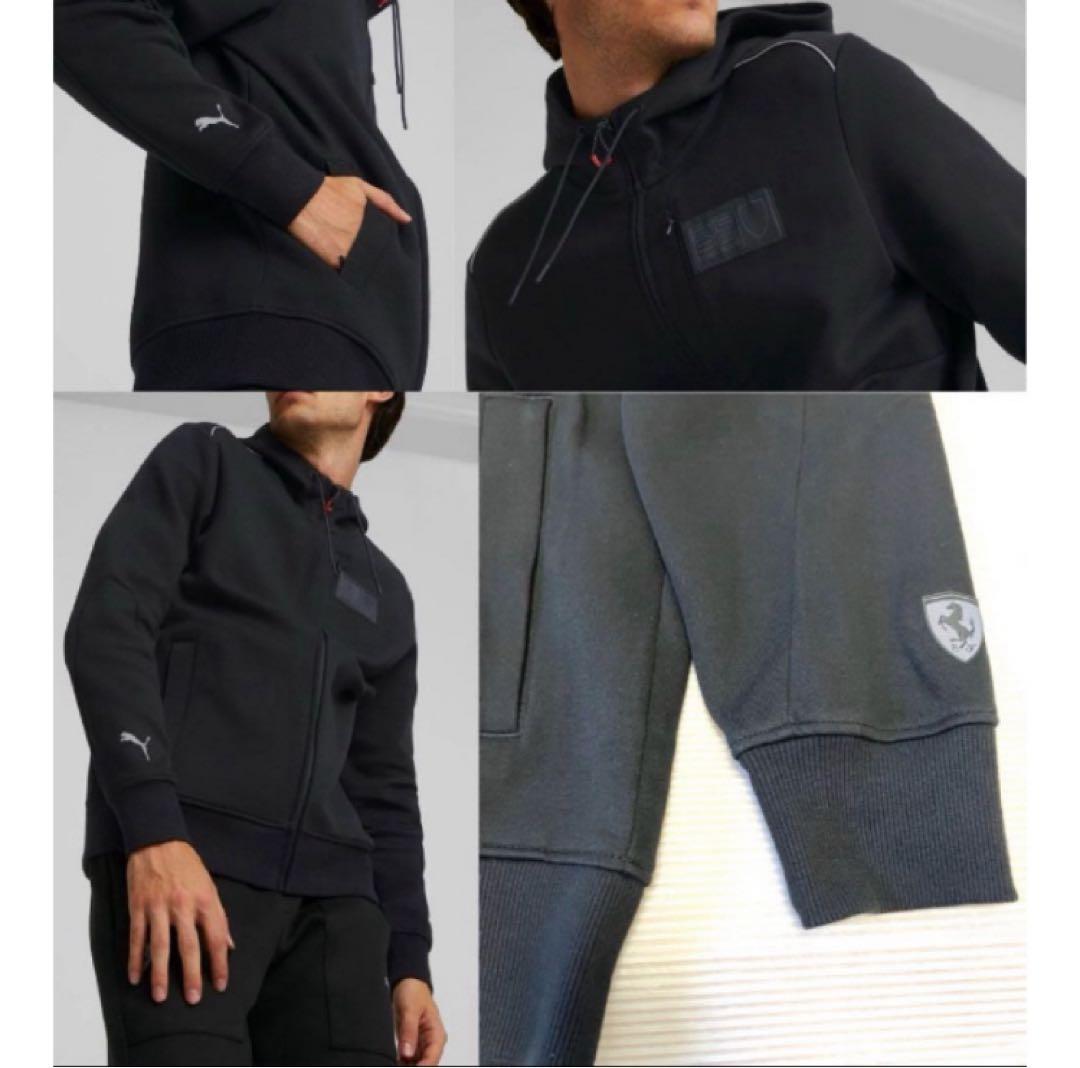 送料無料 新品 PUMA×FERRARI セットアップXL(USサイズL) 黒