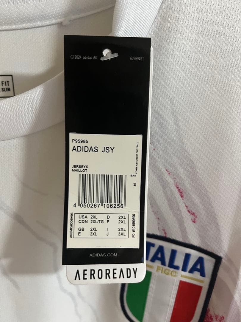 【即日発送/新品タグ付/2XL】イタリア代表 ユニフォーム