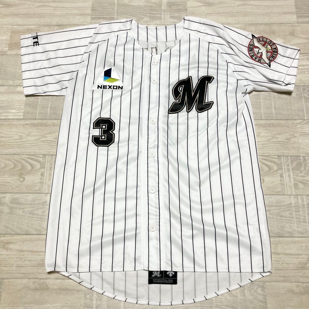美品　廃盤　千葉ロッテマリーンズ　サブロー　レプリカユニフォーム　M　デサント