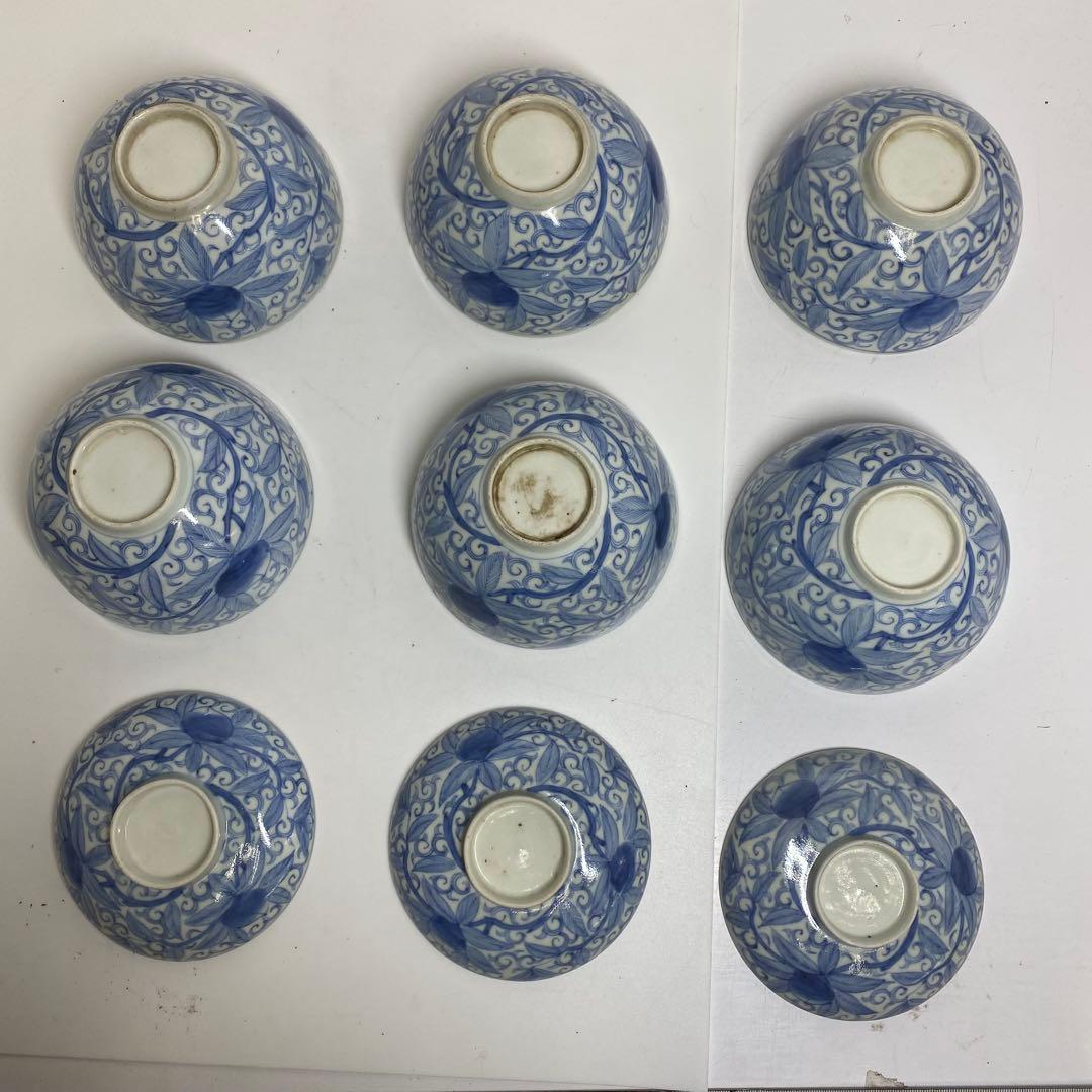古伊万里　中皿・ふた茶碗　色々　東K7-1222④タニコ