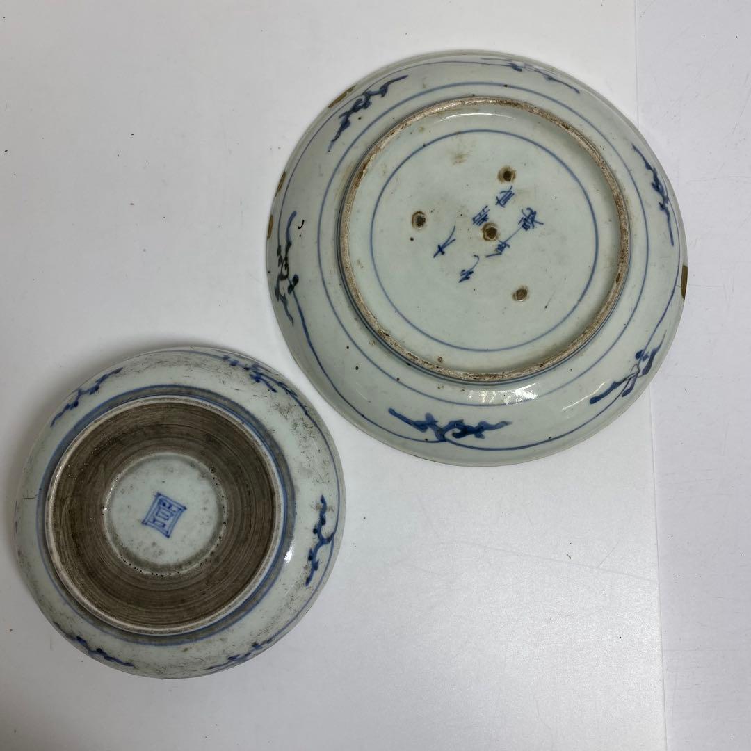 古伊万里　中皿・ふた茶碗　色々　東K7-1222④タニコ