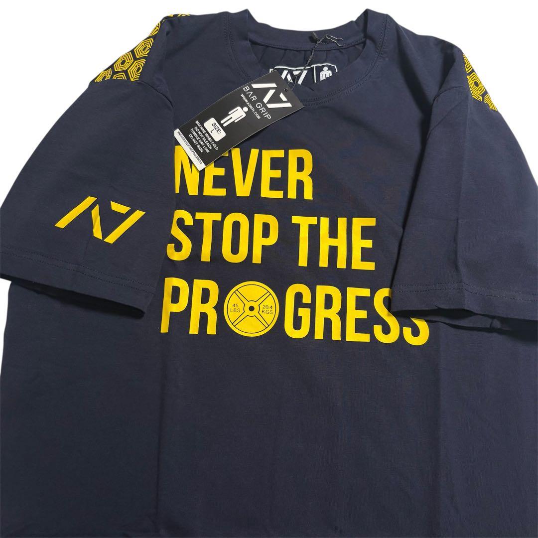 【新品タグ付】A7 Bar Grip「NEVER STOP」Lサイズ ネイビー