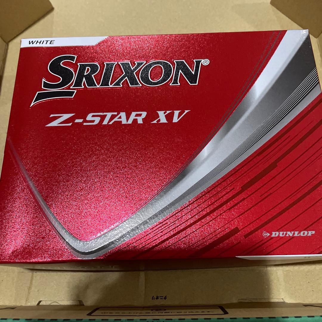 ゴルフボール　SRIXON Z-STAR XV ホワイト　18個 1.5ダース