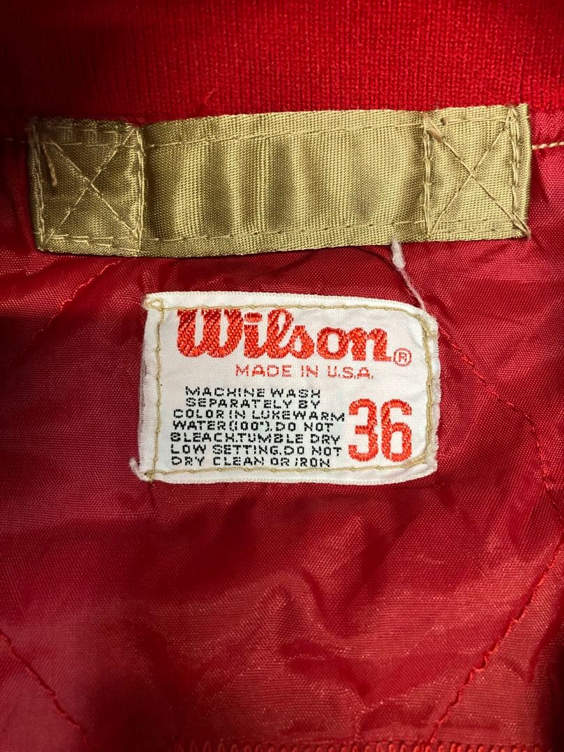 Wilson Sf・49ers ヴィンテージスタジャン