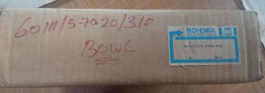 ボヘミア　BOHEMIA クリスタル　ボウル 未使用　310mm