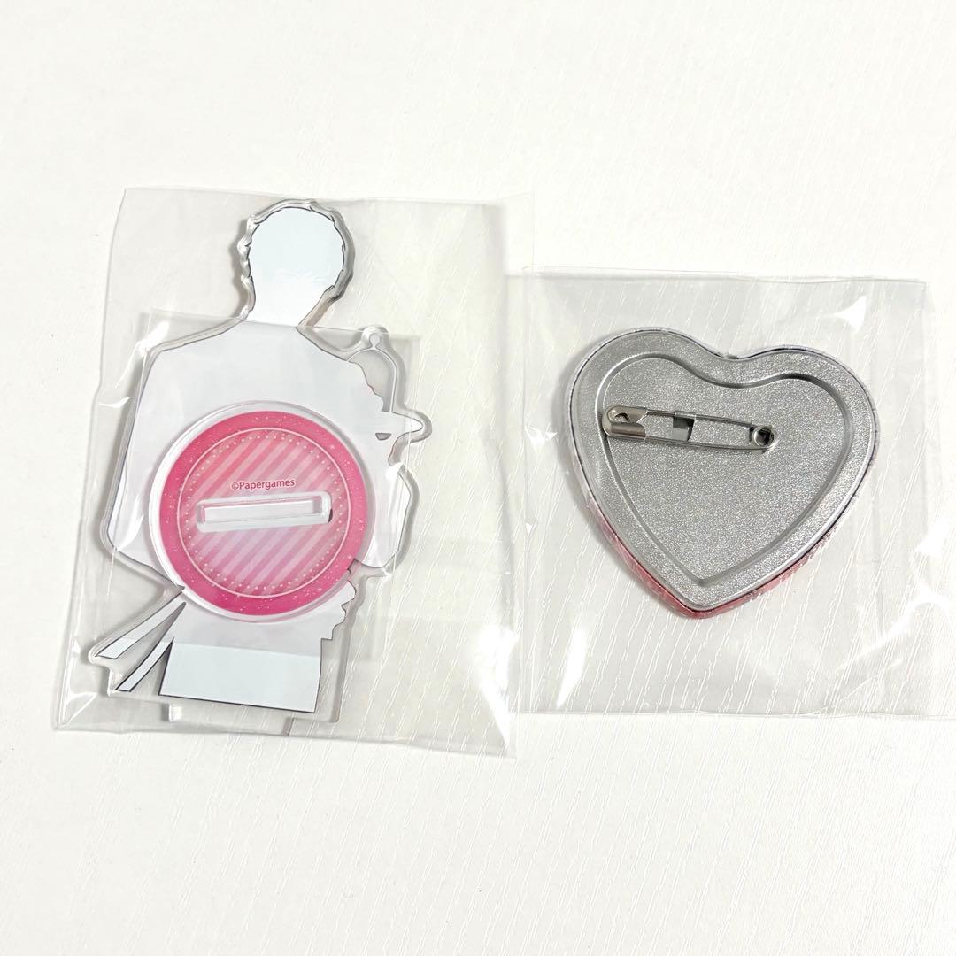 恋とプロデューサー 恋プロ プリロール ゼン アクリルスタンド ハート缶バッジ