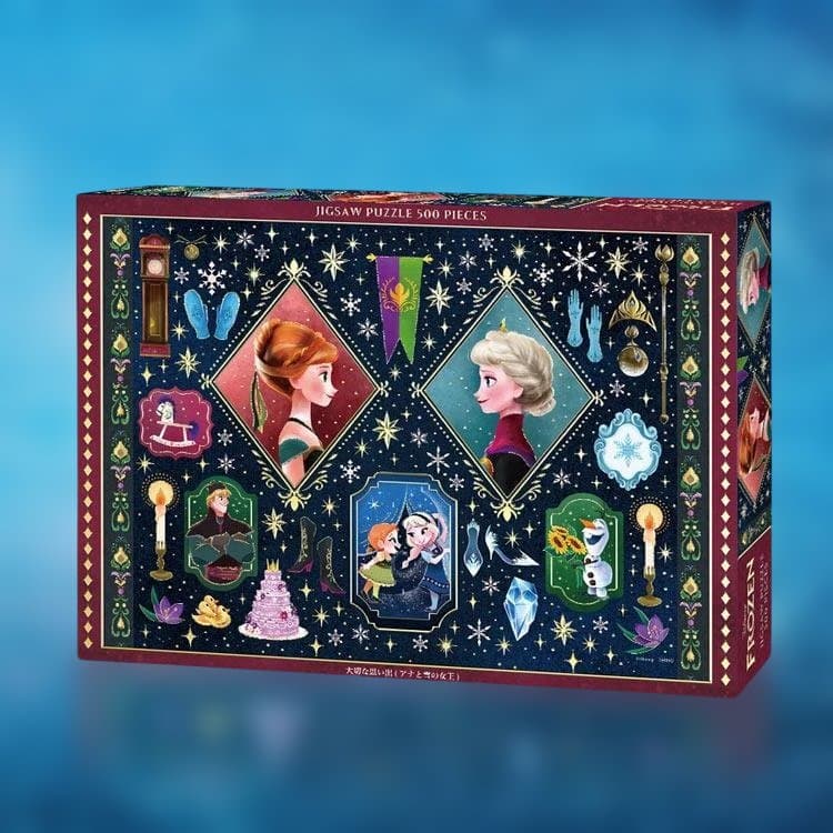 【新品未開封】 パズル 大切な思い出 アナと雪の女王と金バッジ 3個セット
