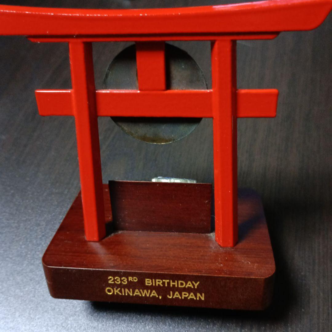 米軍放出品.U,S,M,C,　記念品　鳥居　沖縄　基地