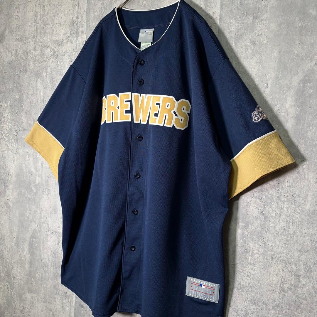 美品 Majestic ブルワーズ ルクロイ ユニフォーム ドミニカ製