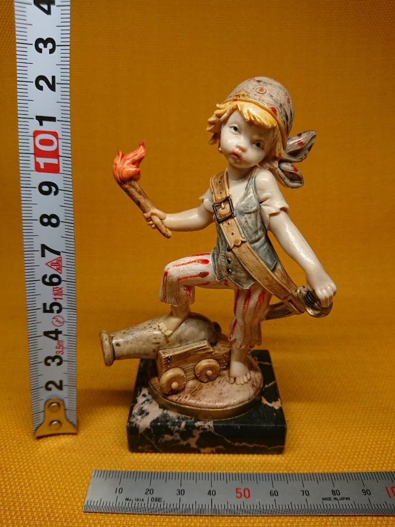 【美品】人形　イタリア　オブジェ　置物　インテリア　工芸品　美術品　A1578