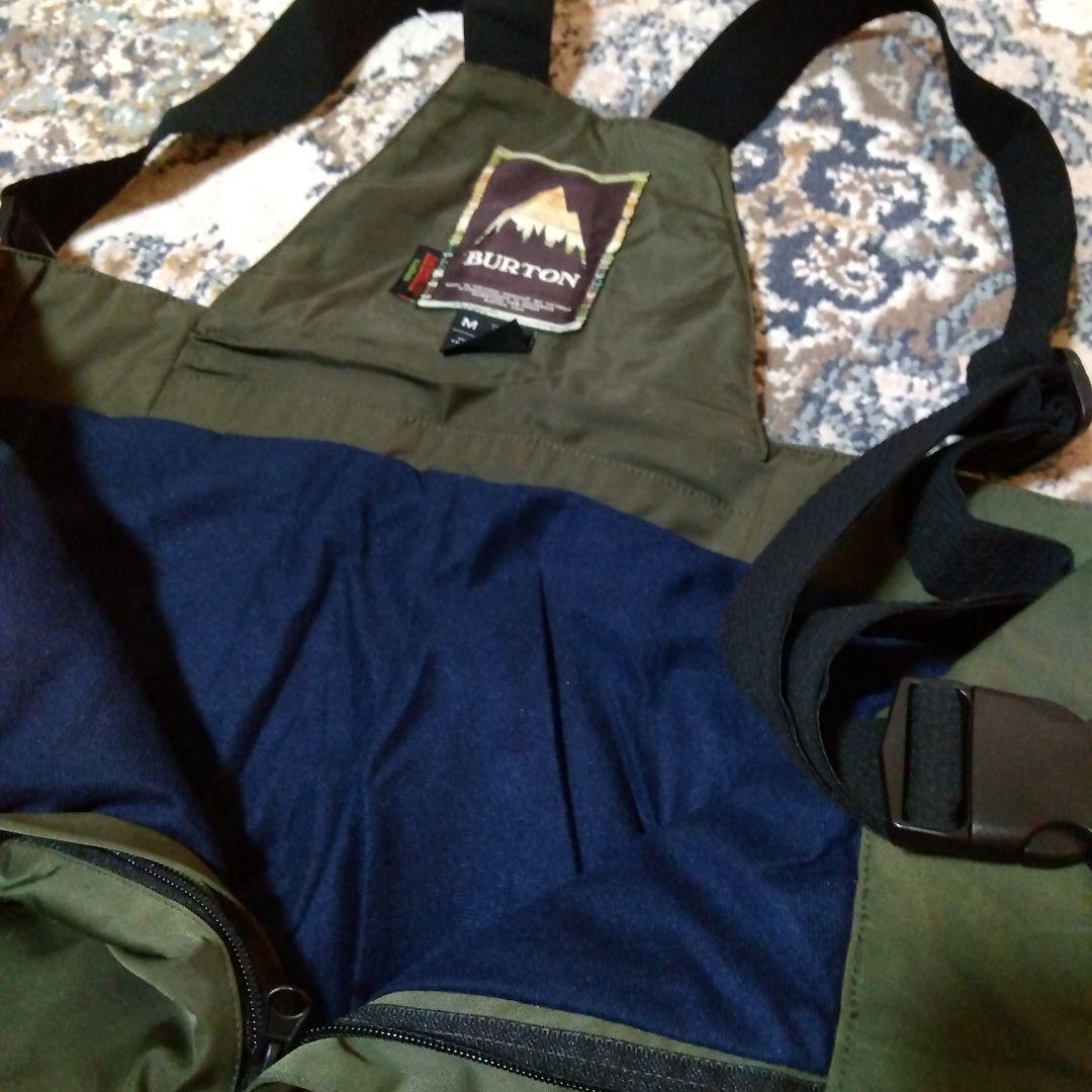 BURTON スノーウェア　オリーブグリーン　日本L-XL　ビブパンツ