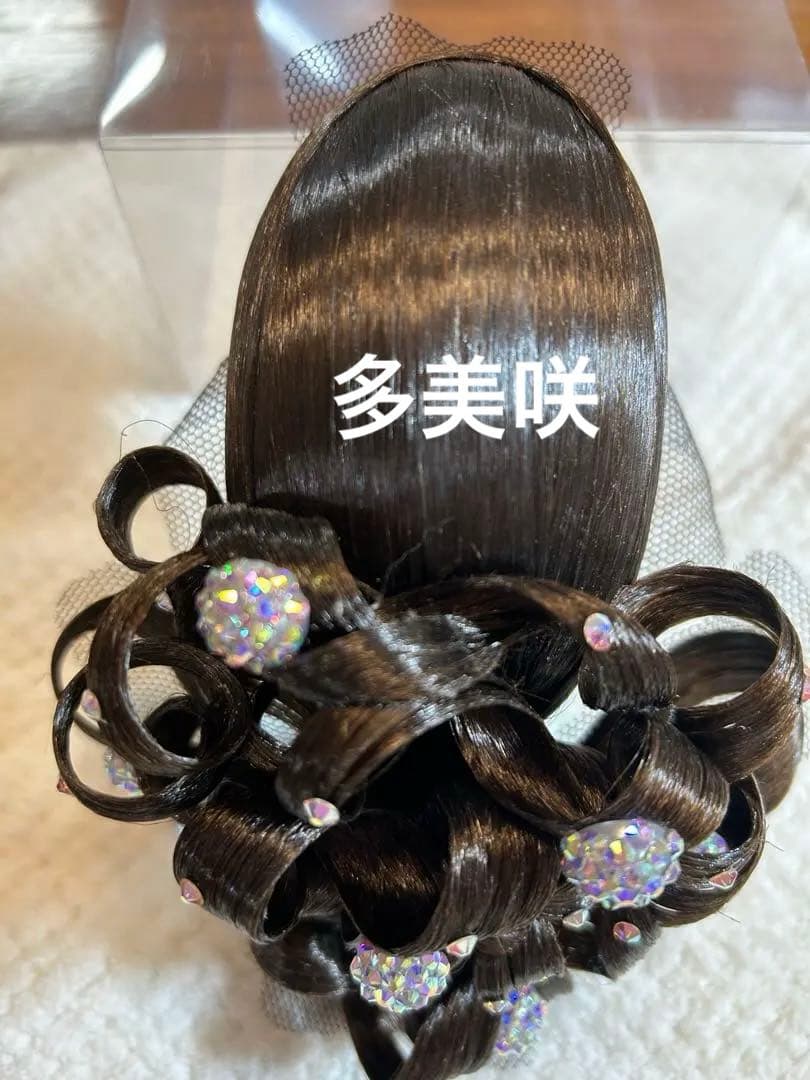 多美咲ヘアドレス雫型 ダークブラウン カールヘアアクセサリ67000→49999