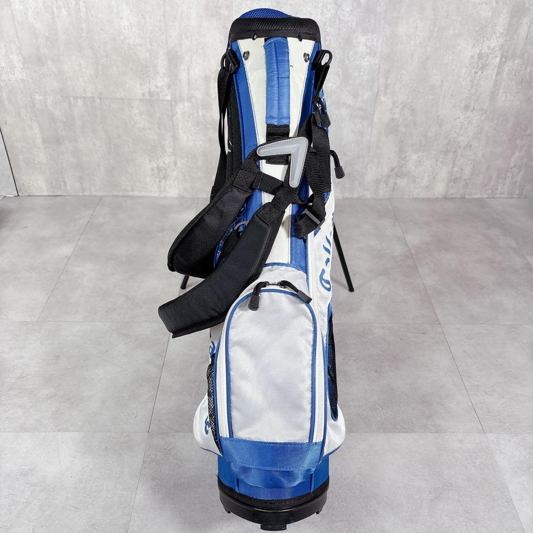 T455 Callaway XJ ジュニア キャディバッグ 単品 スタンド 青白