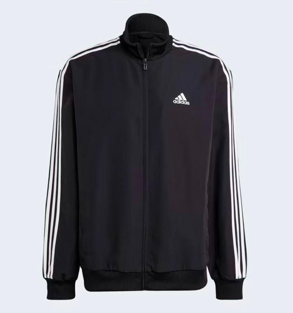 【adidas/アディダス】スリーストライプス ウーブントラックスーツ・L・黒