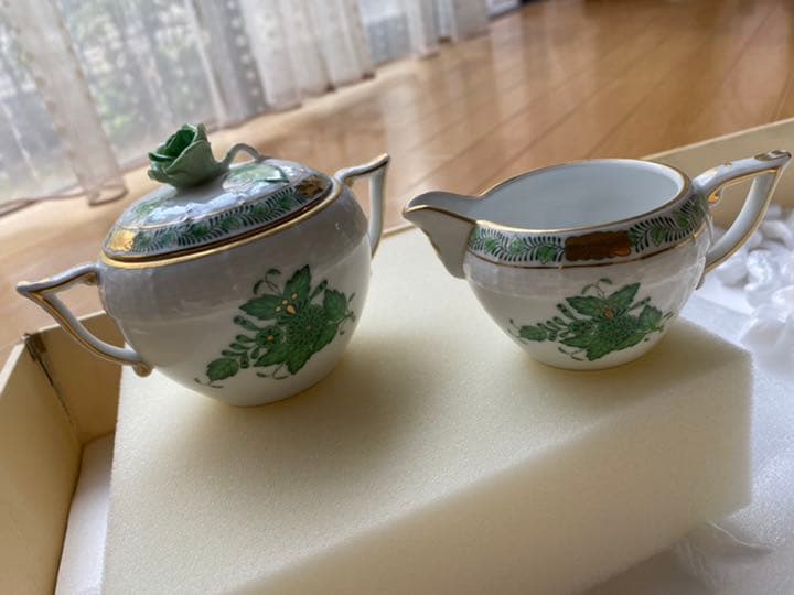 HEREND インドの華  ヘレンド　アポニーグリーン　セット　ヘレンド食器