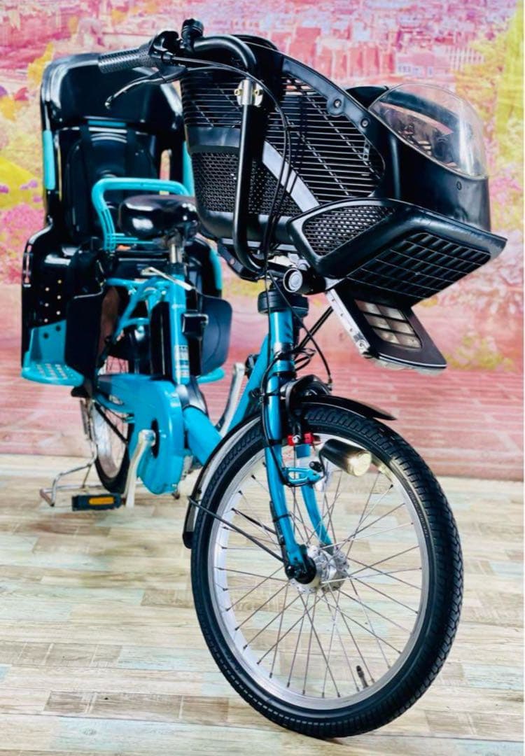K2052 電動自転車パナソニック子供乗せ 20インチ 8Ah ブルー