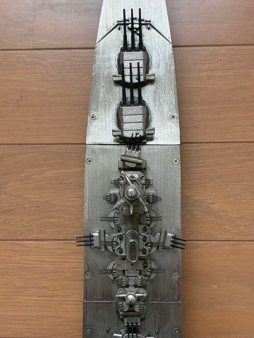【大型47cm・655g】戦艦大和 金属製模型 完成品 艦船模型 訳あり