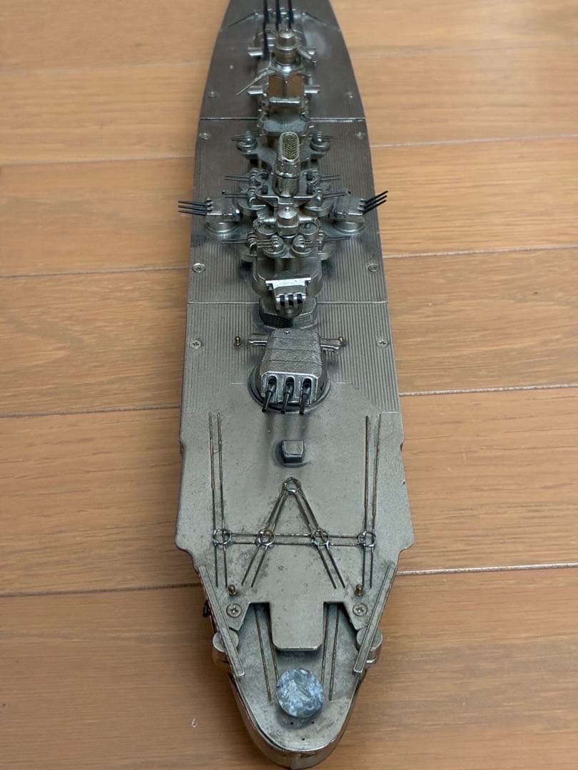 【大型47cm・655g】戦艦大和 金属製模型 完成品 艦船模型 訳あり