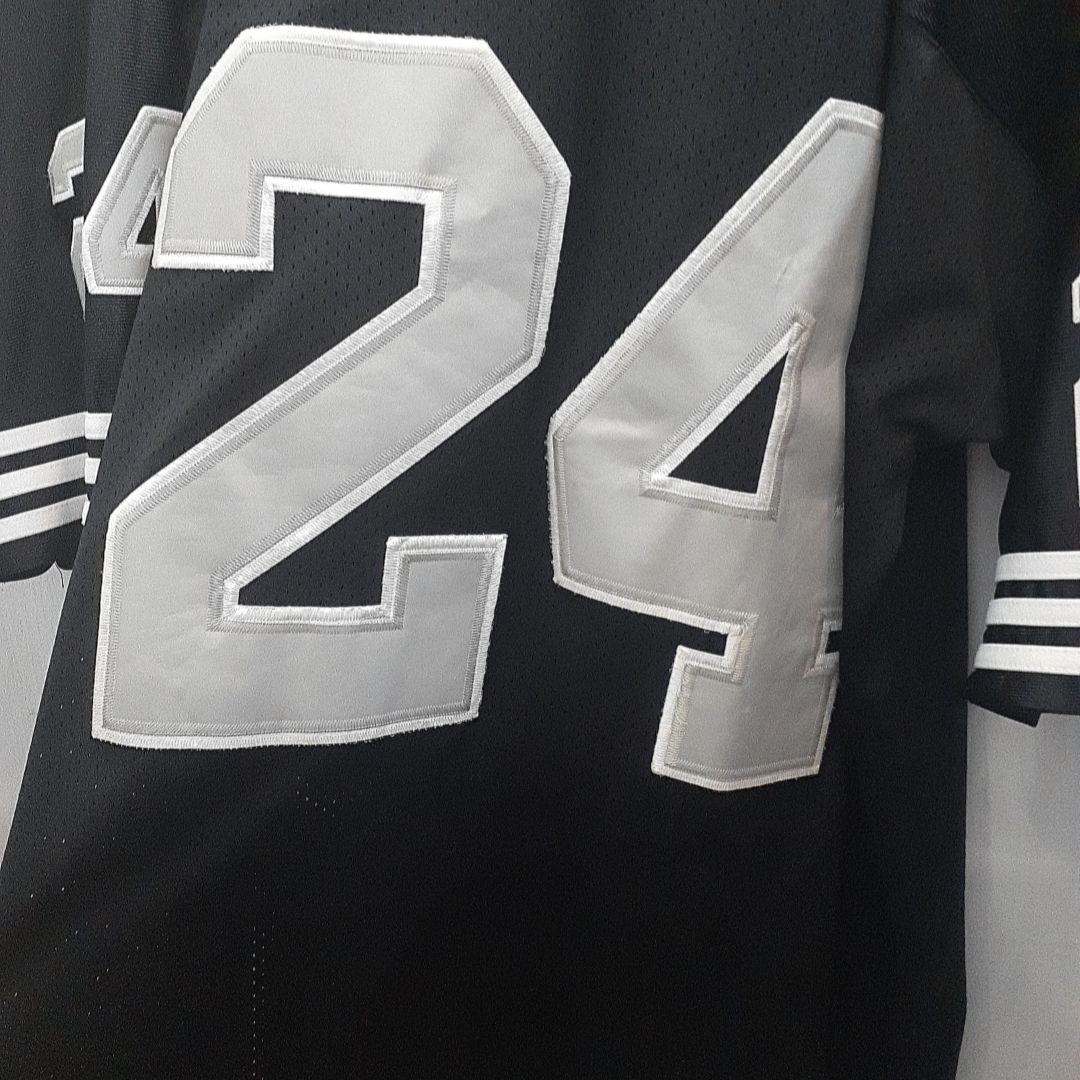 NFL　RAIDERS C. WOODSON 24番シャツ 黒